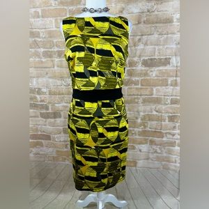 Doncaster Collection Print Stretchy Dress Size 8.